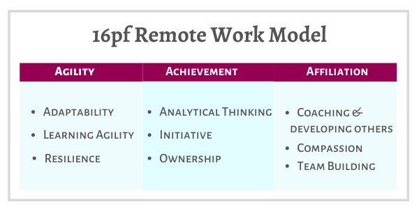 16pf Testing - Remote Work Model